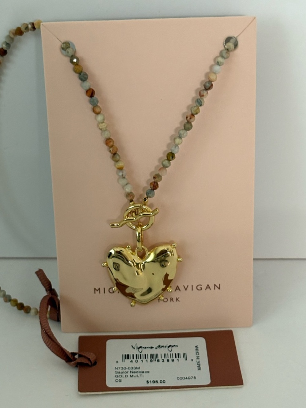 Brand New with Tags Mignonne Gavigan Saylor Necklace with Semi-Precious Stones - Picture 2 of 8